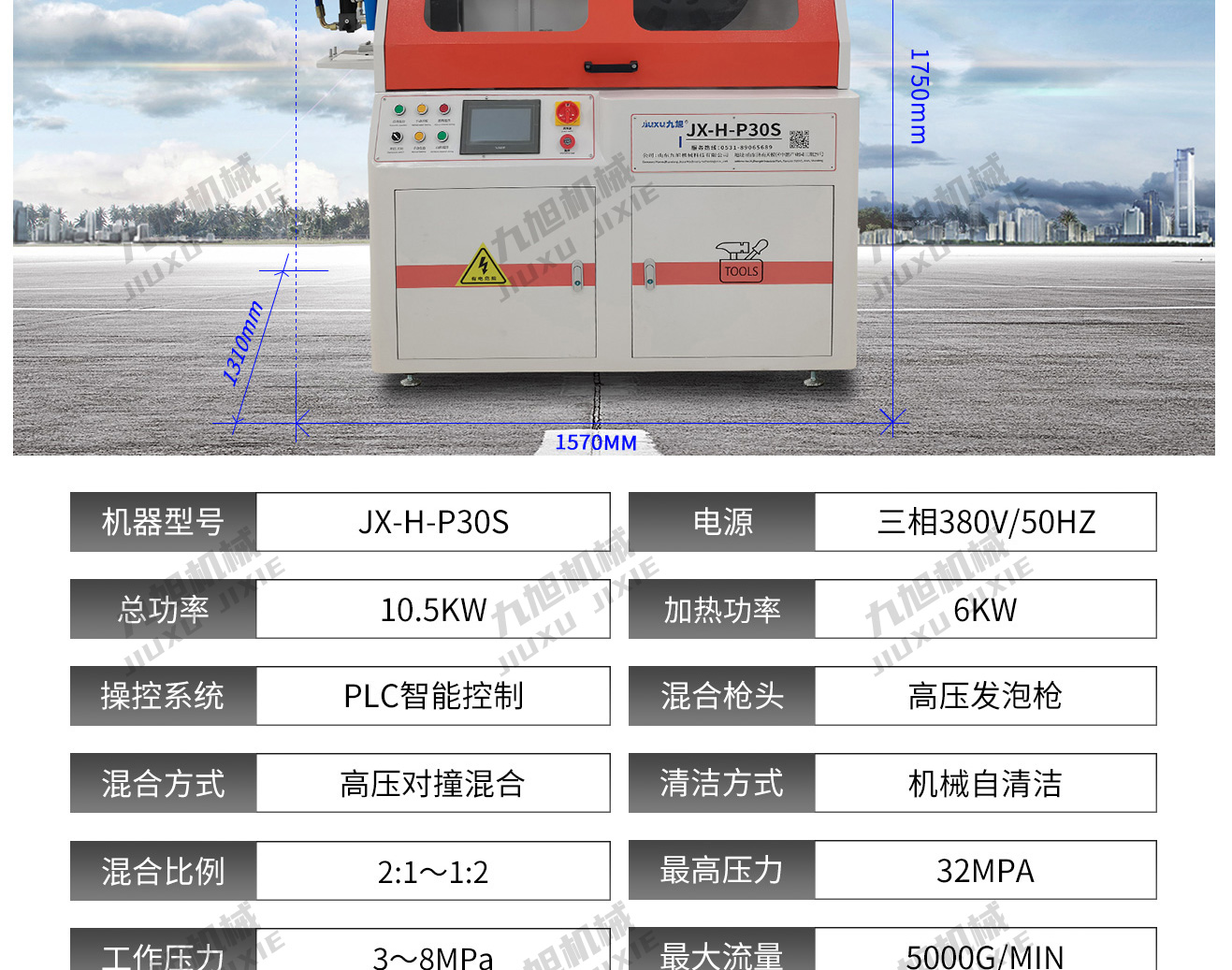新款JX-H-P30S型材填充设备(图11)